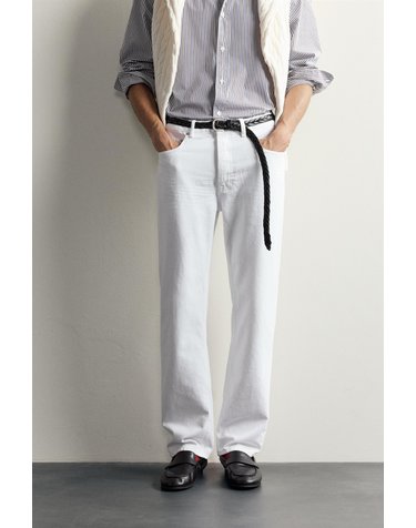 자라 아론 레빈 스트레이트 데님 팬츠 3991/361/250 WHITE