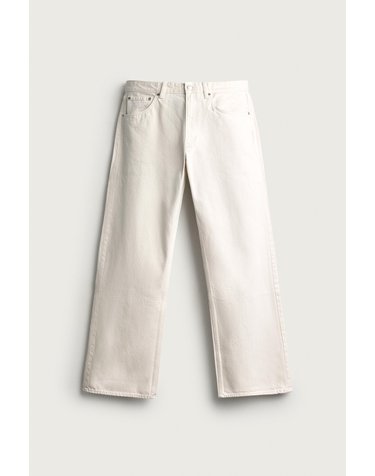 자라 루즈핏 스트레이트 데님 팬츠 0774/307/251 OYSTER-WHITE