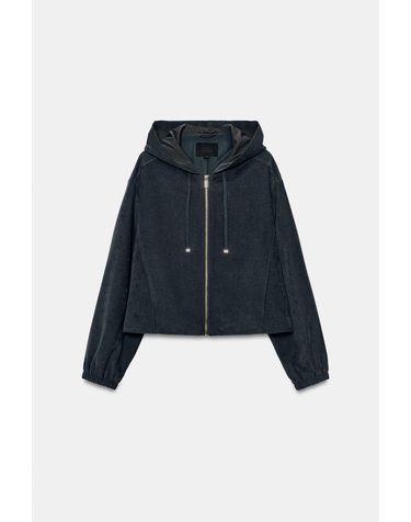 자라 후드 집업 봄버 자켓 8372/241/807 ANTHRACITE GREY