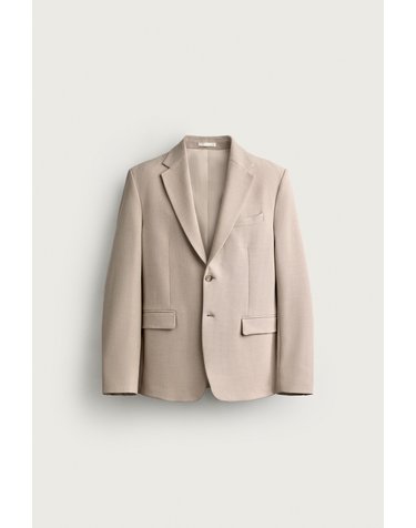 자라 슬림핏 노치 라펠 수트 블레이저 4456/999/081 SAND / MARL