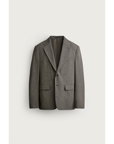 자라 하운드투스 레귤러핏 수트 블레이저 6403/209/183 BEIGE