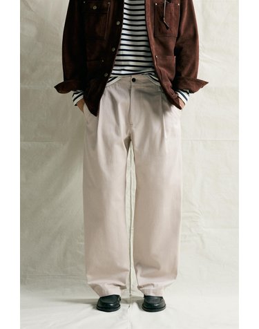 자라 릴렉스핏 플리츠 치노 팬츠 4015/640/721 LIGHT BEIGE