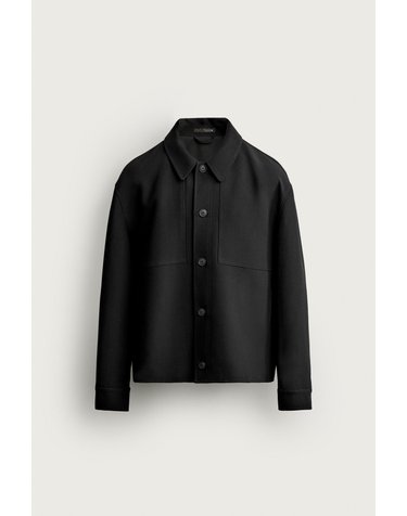 자라 박시핏 패치포켓 오버셔츠 8281/730/800 BLACK