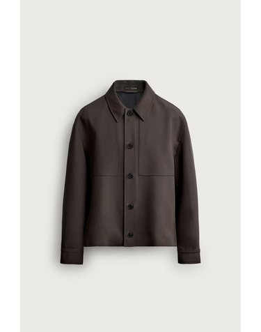 자라 박시핏 패치포켓 오버셔츠 8281/730/737 BROWN / TAUPE