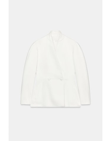 자라 새틴 칼라리스 블레이저 7833/961/251 OYSTER-WHITE