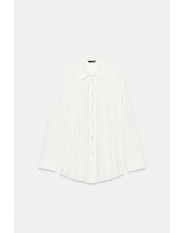 자라 스트라이프 긴팔 셔츠 8741/249/064 BLACK / WHITE