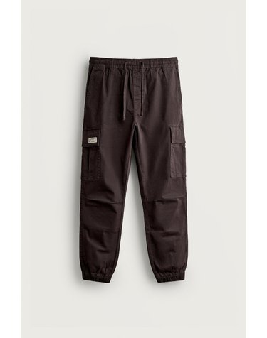 자라 슬림핏 워시드 카고 팬츠 0108/402/700 BROWN