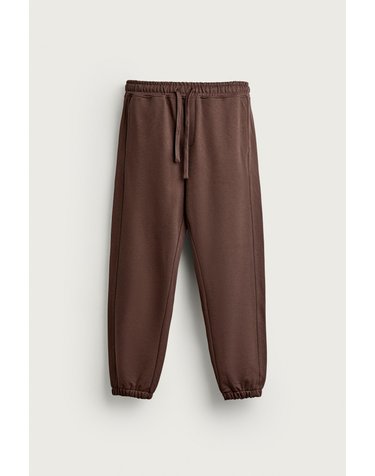 자라 플리스 안감 조거 팬츠 0761/352/700 BROWN