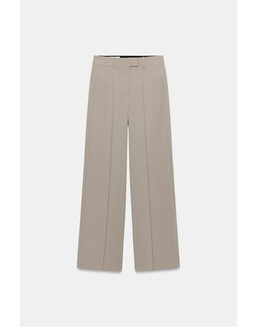 자라 하이라이즈 핀턱 스트레이트 팬츠 7788/628/737 BROWN / TAUPE