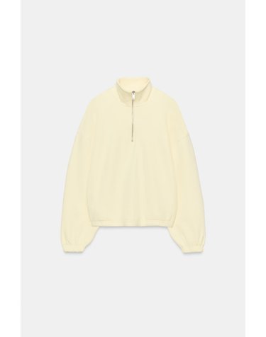 자라 메탈 집업 하이넥 스웨트셔츠 4174/807/300 YELLOW