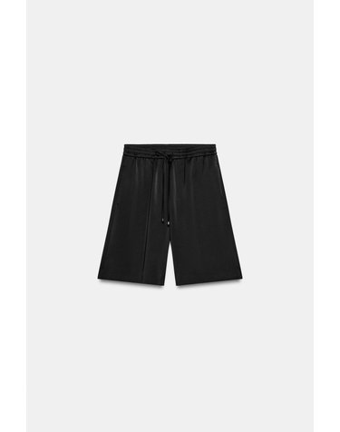 자라 새틴 롱 버뮤다 팬츠 7797/812/800 BLACK
