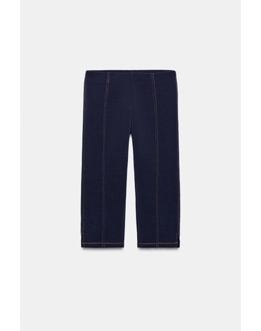 자라 스티치 크롭 카프리 팬츠 5584/653/443 DARK INDIGO