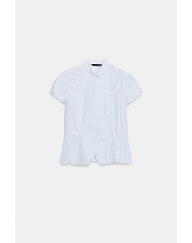 자라 스트라이프 크로스 반팔 셔츠 4764/019/044 BLUE/WHITE