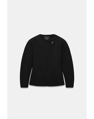 자라 볼륨 라운드넥 블레이저 5063/710/800 BLACK