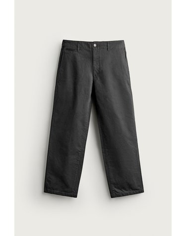 자라 스트레이트 워시드 코튼 치노 팬츠 1437/460/807 ANTHRACITE GREY