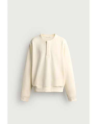 자라 릴렉스핏 헨리넥 맨투맨 8054/311/251 OYSTER-WHITE