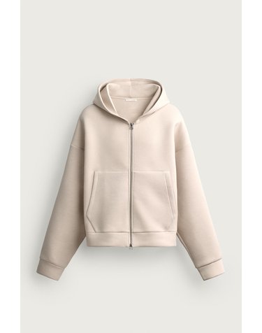 자라 테크니컬 릴렉스핏 후드 집업 1437/330/710 BEIGE