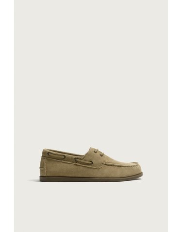 자라 스웨이드 레더 데크 슈즈 2421/820/700 BROWN