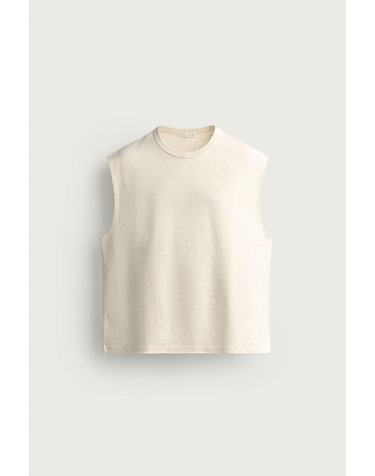 자라 컴팩트 골지 민소매 탱크탑 5584/311/712 ECRU