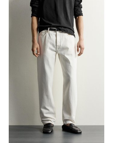 자라 스트레이트핏 5포켓 청바지 0774/360/251 OYSTER-WHITE