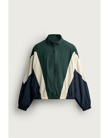 자라 컬러블록 테크니컬 자켓 3046/401/518 GREEN / BLUE