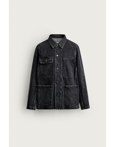 자라 멀티포켓 워시드 데님 자켓 6216/403/822 CHARCOAL