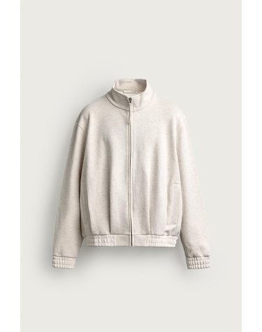 자라 릴렉스핏 하이넥 집업 자켓 8054/305/803 GREY MARL