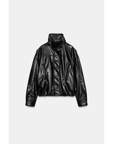 자라 하이넥 집업 봄버 자켓 8490/709/800 BLACK