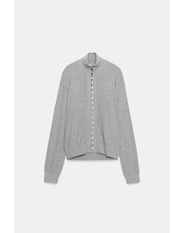 자라 하이넥 버튼 플루이드 자켓 4786/460/802 GREY