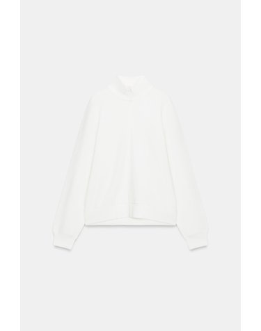 자라 하이넥 집업 스웨트셔츠 4786/462/250 WHITE