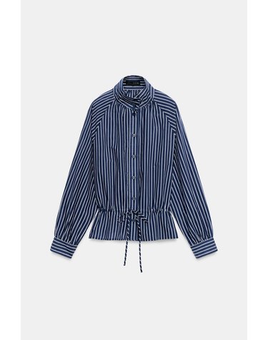 자라 스트라이프 하이넥 긴팔 셔츠 3293/158/043 NAVY / WHITE