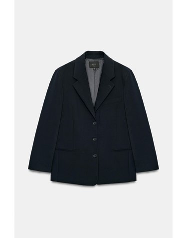 자라 오버사이즈 숄더패드 블레이저 5063/717/422 DARK NAVY