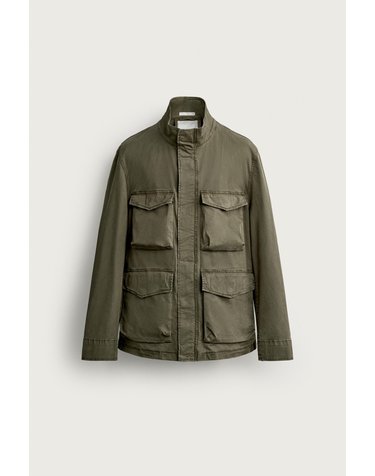 자라 레귤러핏 유틸리티 파카 자켓 6786/003/505 KHAKI