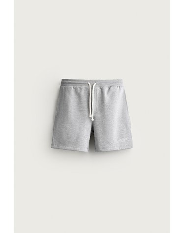 자라 0FR. PARIS X ZARA 릴렉스핏 자수 로고 버뮤다 반바지 6224/360/803 GREY MARL