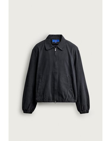 자라 0FR. PARIS X ZARA 워시드 코튼 페이디드 이펙트 집업 자켓 1063/100/922 DARK GREY