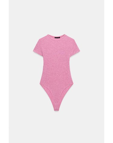 자라 라운드넥 반팔 바디수트 5039/840/625 PINK MARL
