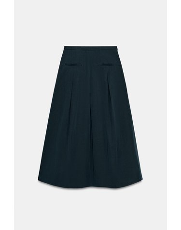 자라 A라인 포켓 미디 스커트 8372/294/422 DARK NAVY