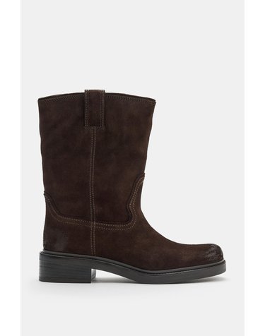 자라 스웨이드 스티치 앵클 부츠 3101/810/700 BROWN