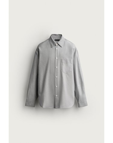 자라 오버사이즈 포켓 긴팔 코튼 셔츠 1038/623/802 GREY