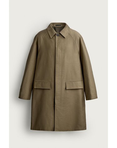 자라 레귤러핏 코튼 트렌치 코트 6440/400/505 KHAKI