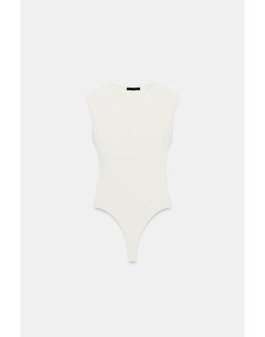 자라 레이스 백 컷아웃 민소매 바디수트 5039/859/251 OYSTER-WHITE