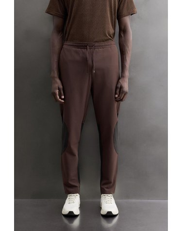 자라 슬림핏 배색 테크니컬 팬츠 1943/302/700 BROWN
