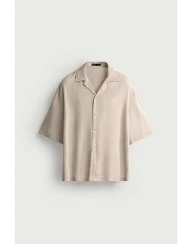 자라 릴렉스핏 캠프 칼라 반팔 셔츠 4795/210/710 BEIGE
