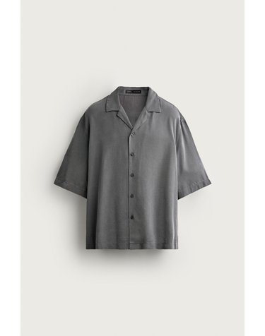 자라 릴렉스핏 캠프 칼라 반팔 셔츠 4795/210/802 GREY