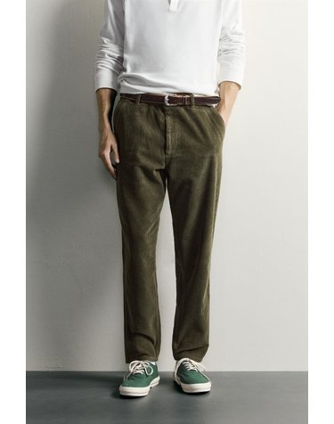 자라 워시드 코듀로이 캐럿핏 팬츠 4302/320/505 KHAKI