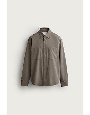 자라 릴렉스핏 포켓 워시드 긴팔 셔츠 3692/307/832 TAUPE GREY