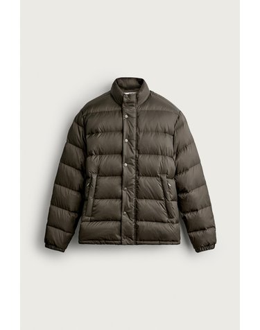 자라 레귤러핏 방수 덕다운 패딩 자켓 2634/384/099 BLACK / BROWN