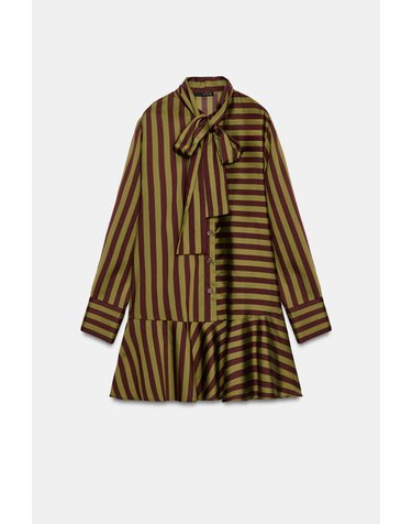 자라 스트라이프 러플 미니 원피스 5029/210/104 STRIPED