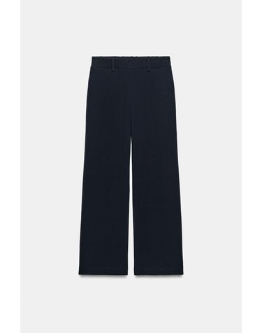 자라 플리츠 와이드 니트 팬츠 2335/657/422 DARK NAVY