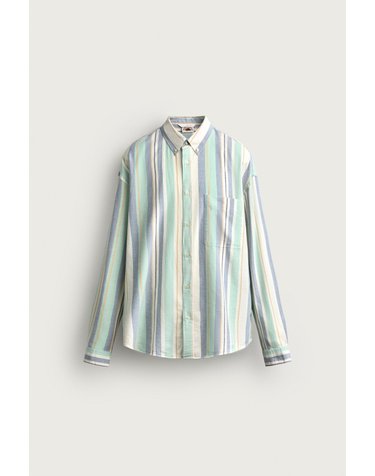 자라 스트라이프 옥스포드 긴팔 셔츠 4644/353/426 AQUAMARINE